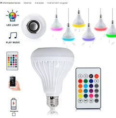 Smart Light RGB Bulb w/ Bluetooth Speaker