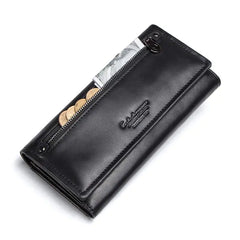Leather Long Purse Wallet