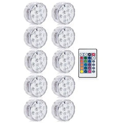 Remote Controlled RGB Submersible Lights