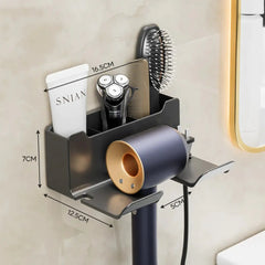 Wall-mounted Hair Dryer Storage Rack
