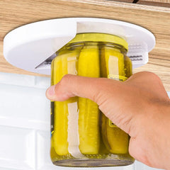 Cabinet-Mounted Jar Opener