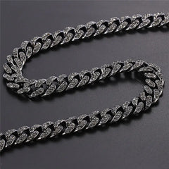 Iced Out - Black Cuban Chain/Bracelet