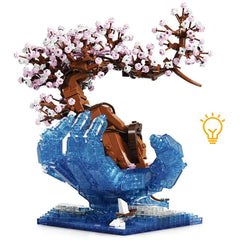 LED Cherry Tree Brick Puzzel Toy