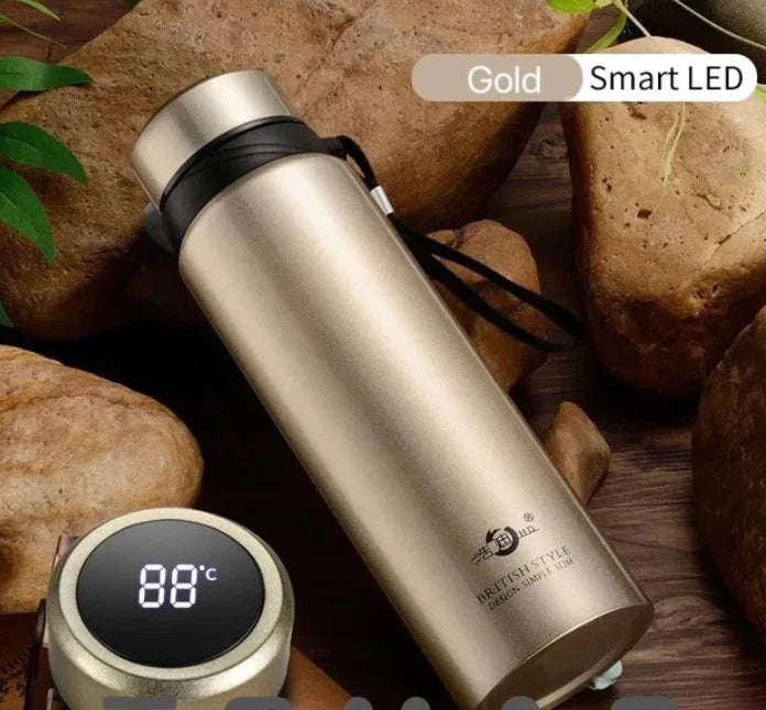 Gold - Thermal Thermos Bottle