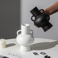 White/Black Ceramic Vases