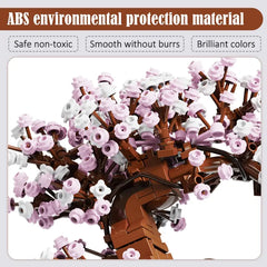 LED Cherry Tree Brick Puzzel Toy