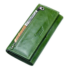 Leather Long Purse Wallet