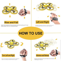 Drone w/Smart Watch Remote