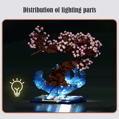 LED Cherry Tree Brick Puzzel Toy