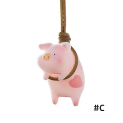 Swinging Pig Interior Car Ornament
