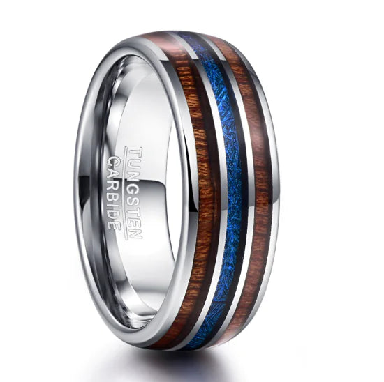 Sophisticated Tungsten Duo Ring