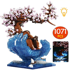 LED Cherry Tree Brick Puzzel Toy