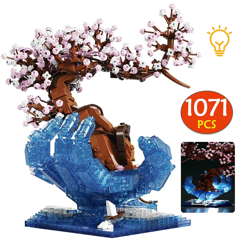 LED Cherry Tree Brick Puzzel Toy