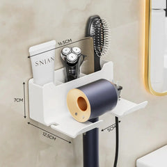 Wall-mounted Hair Dryer Storage Rack