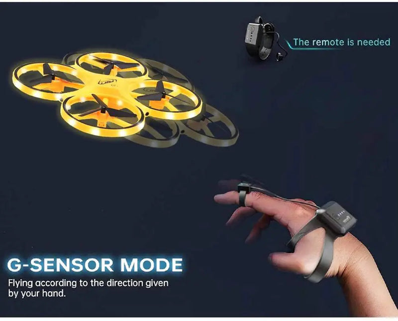 Drone w/Smart Watch Remote