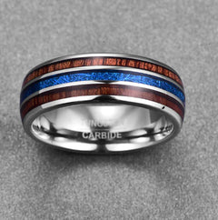 Sophisticated Tungsten Duo Ring