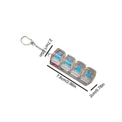 Keyboard Fidget Toy Keychain