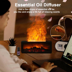 Fireplace Fragrance Diffuser With LED Light Remote Control