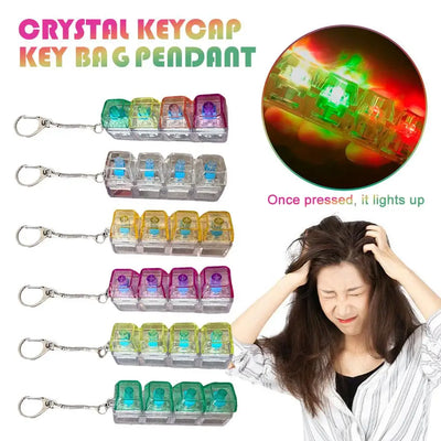 Keyboard Fidget Toy Keychain