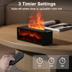 Fireplace Fragrance Diffuser With LED Light Remote Control