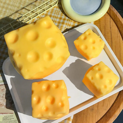 Square Cheese Squeeze Toy