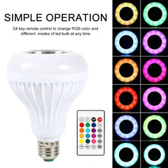 Smart Light RGB Bulb w/ Bluetooth Speaker