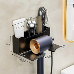 Wall-mounted Hair Dryer Storage Rack