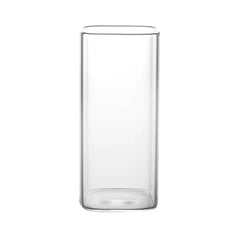 Square Transparent Coffee Cup w/Lid