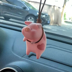 Swinging Pig Interior Car Ornament