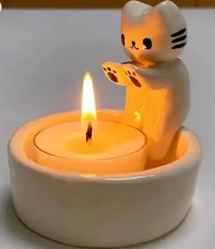 Kitten Tea-light Candle Holder