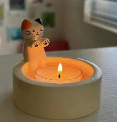 Kitten Tea-light Candle Holder