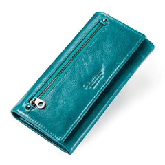 Leather Long Purse Wallet