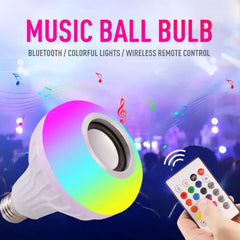 Smart Light RGB Bulb w/ Bluetooth Speaker