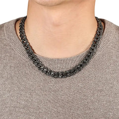 Iced Out - Black Cuban Chain/Bracelet