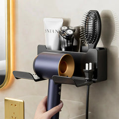 Wall-mounted Hair Dryer Storage Rack