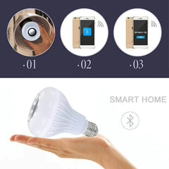 Smart Light RGB Bulb w/ Bluetooth Speaker